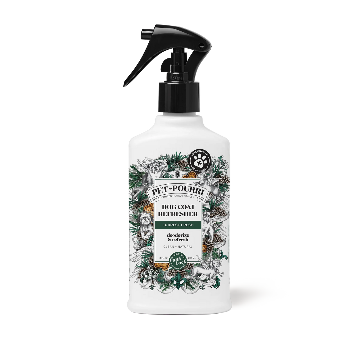PET POURRI DOG COAT REFRESHER FURREST FRESH 8OZ
