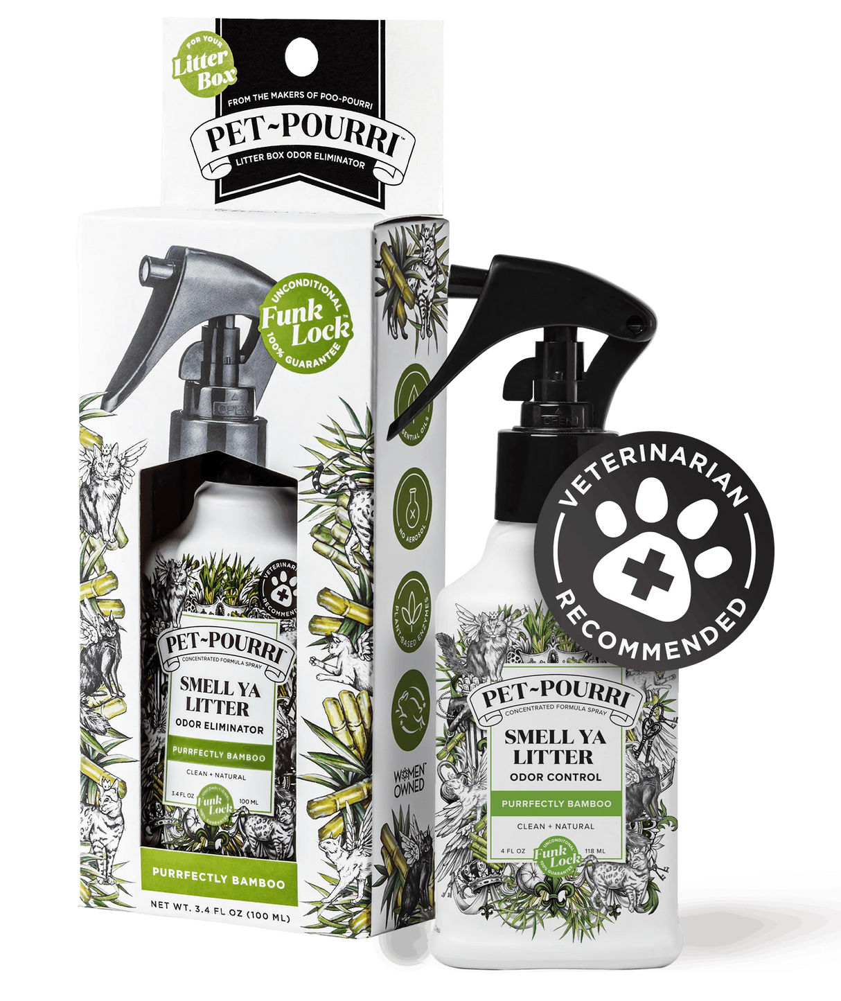 PET POURRI SMELL YA LITTER BAMBOO ODOR REFRESHER