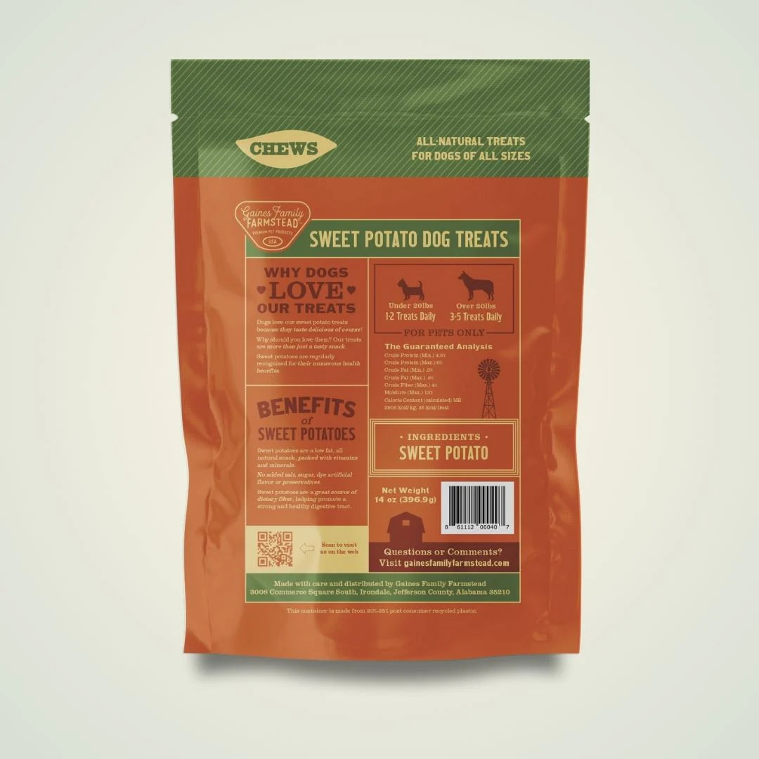 Gaines Family Farmstead Sweet Potato Chews for Dogs