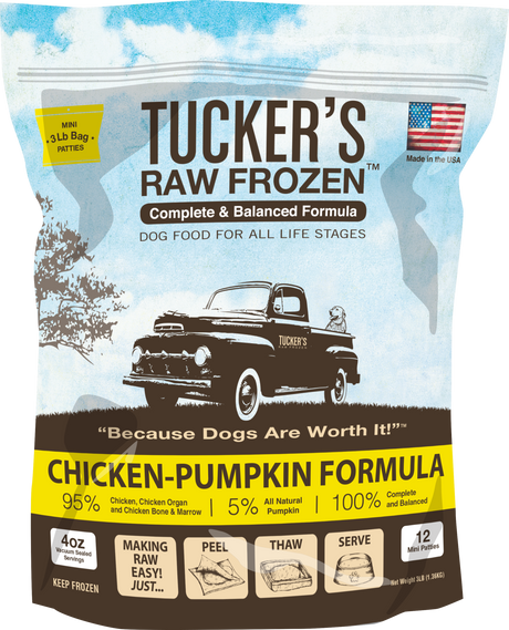 Tucker's Chicken and Pumpkin Frozen Raw Dog Food