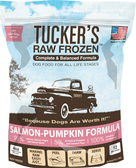 Tucker's Salmon and Pumpkin Frozen Raw Dog Food