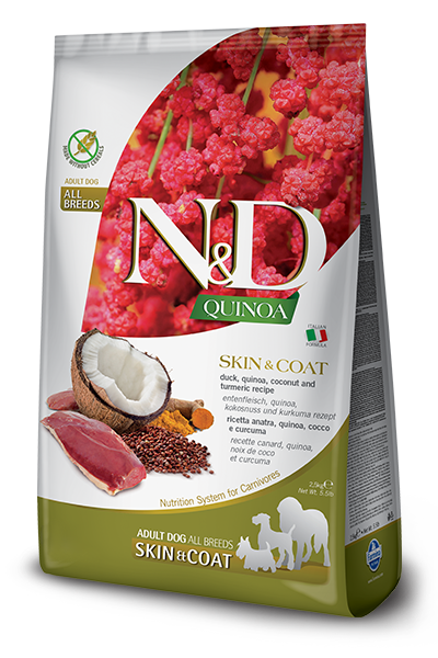 Farmina N&D Skin & Coat Duck, Quinoa, Coconut, and Tumeric for Adult Dogs