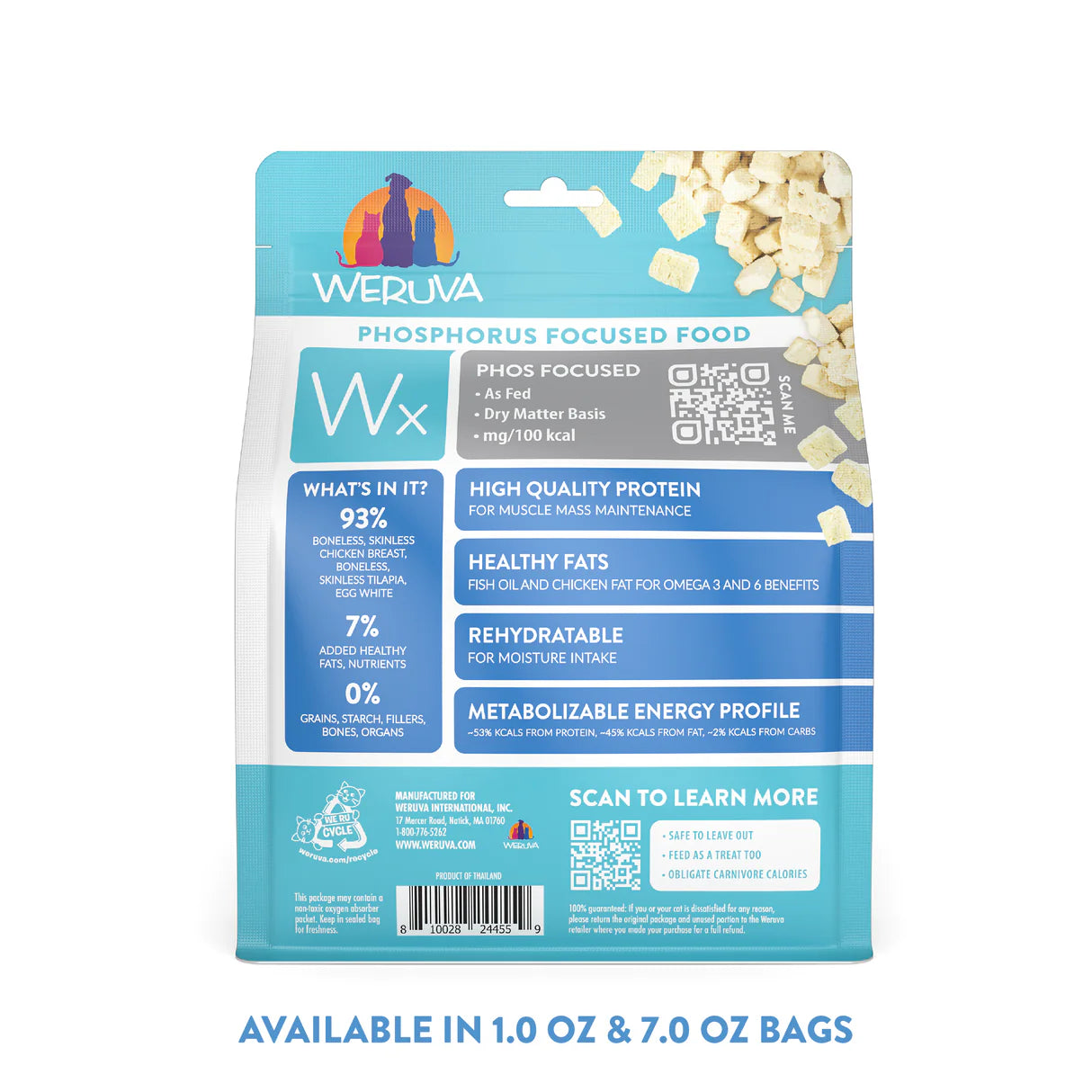 WERUVA Wx Phos Focused Chicken Breast & Tilapia Freeze Dried Formula