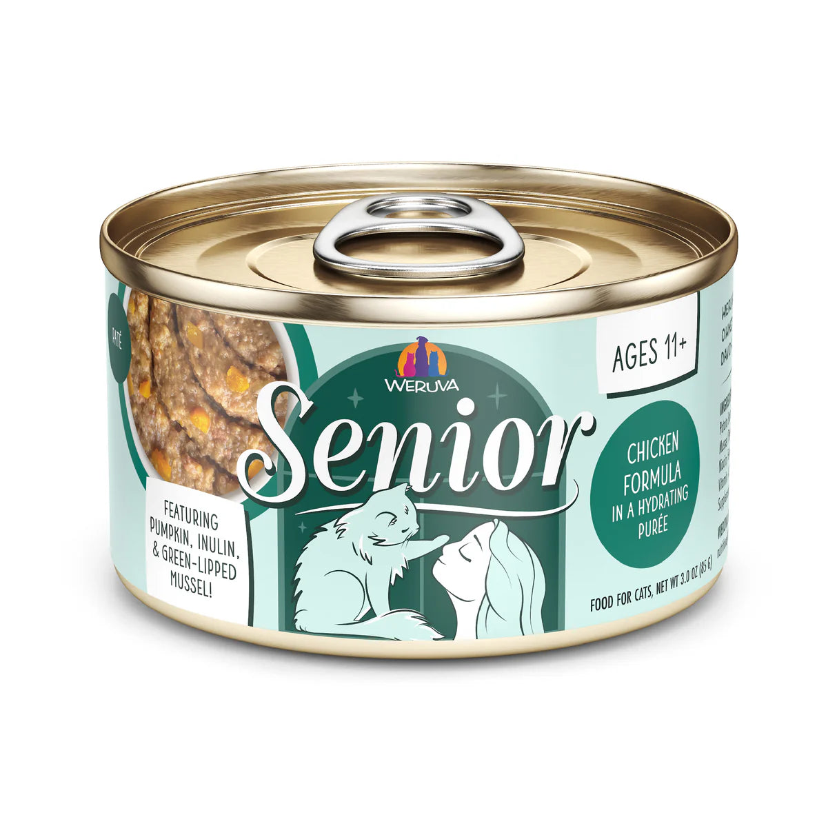WERUVA Cat Senior Chicken Formula in a Hydrating Purée