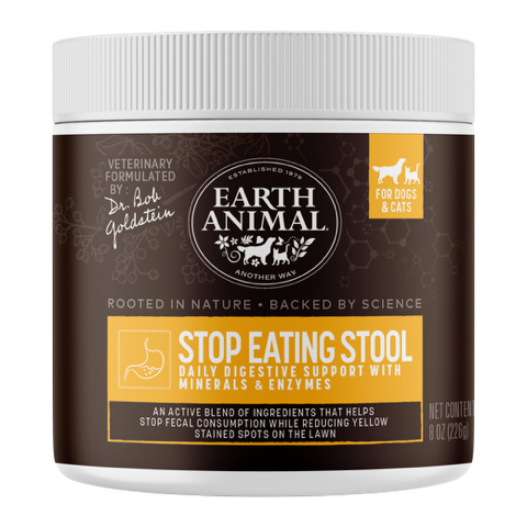 Earth Animal Apothecary Stop Eating Stool Coprophagia & Digestive Powder Supplement