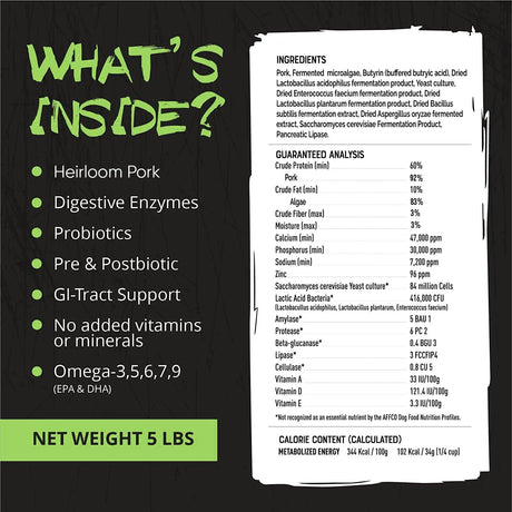 Rogue Origins 5-in-1 Dog Supplement, 3 Protein options, Powdered Food Topper for Active Dogs