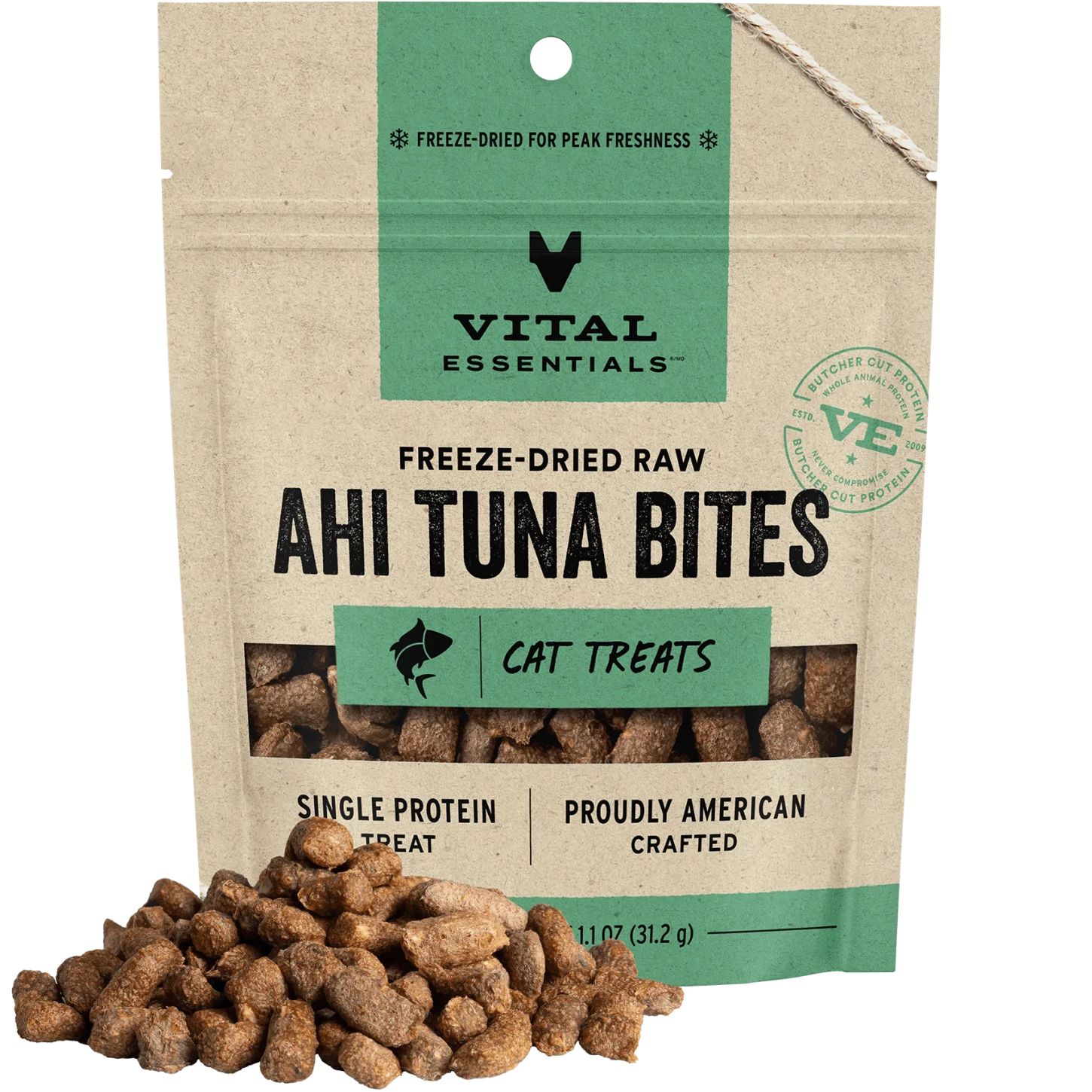 Vital Essentials Freeze-Dried Ahi Tuna Bites Cat Treats