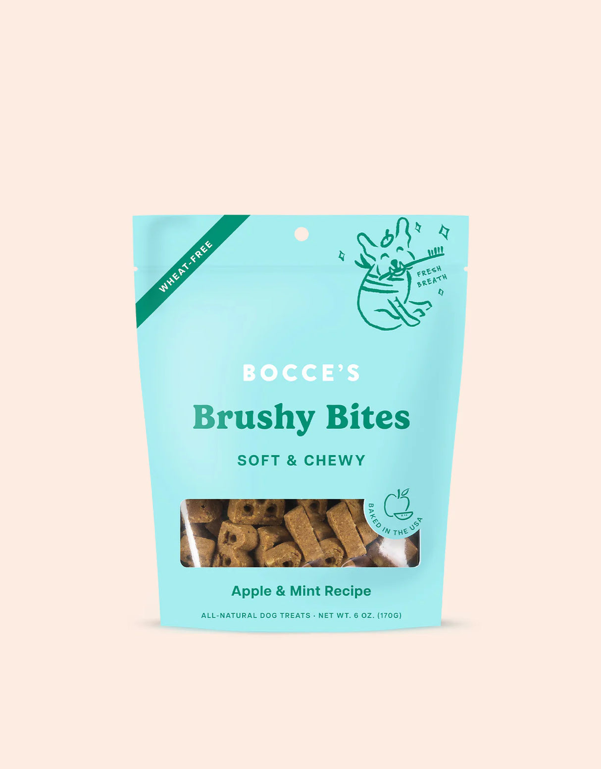 Bocce's Brushy Bites Soft & Chewy Treats