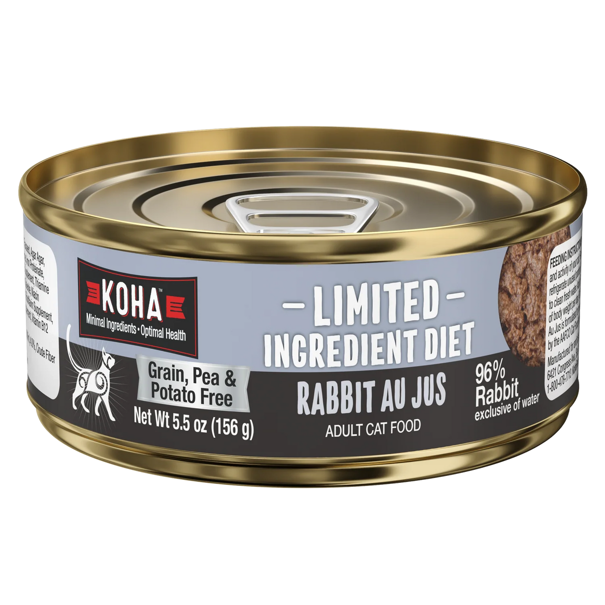 KOHA Limited Ingredient Diet Rabbit Au Jus for Cats