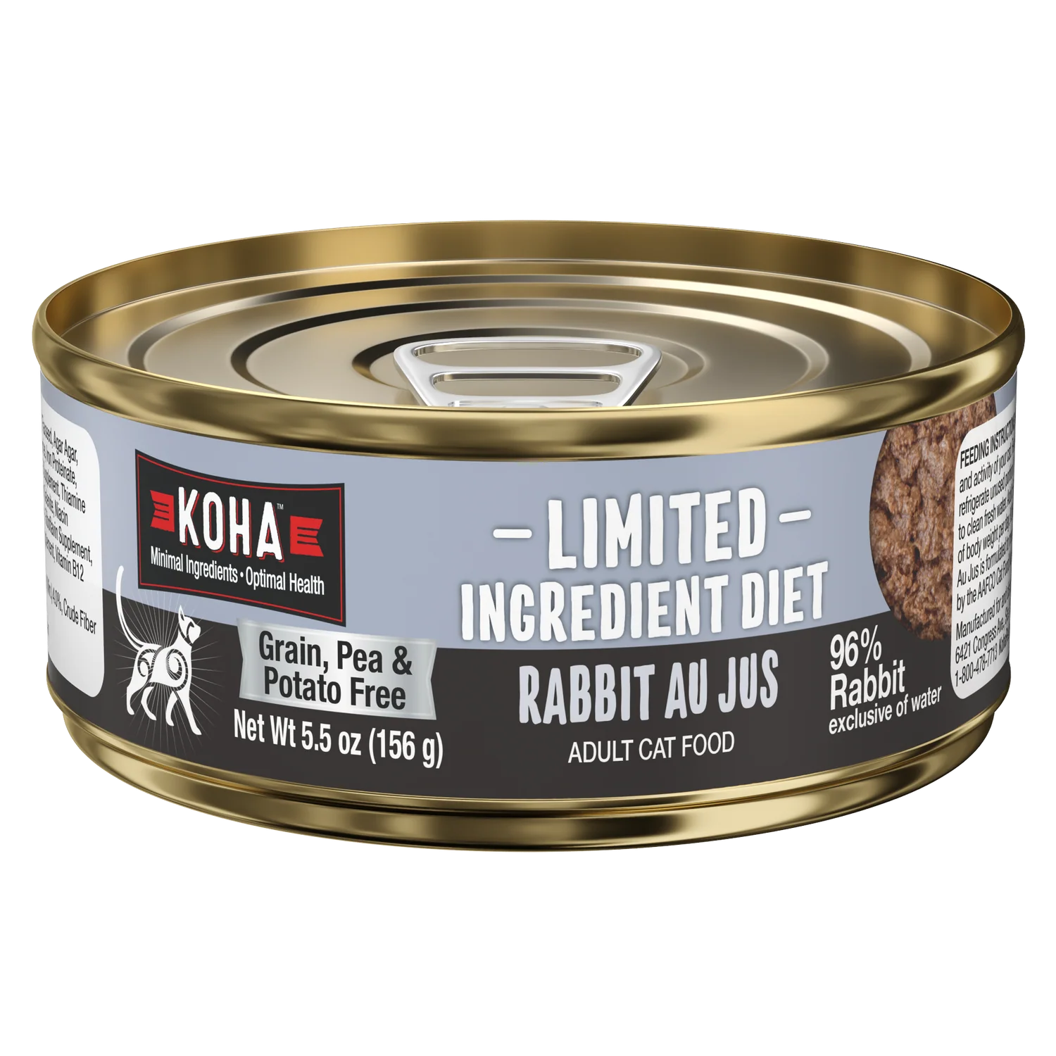 KOHA Limited Ingredient Diet Rabbit Au Jus for Cats