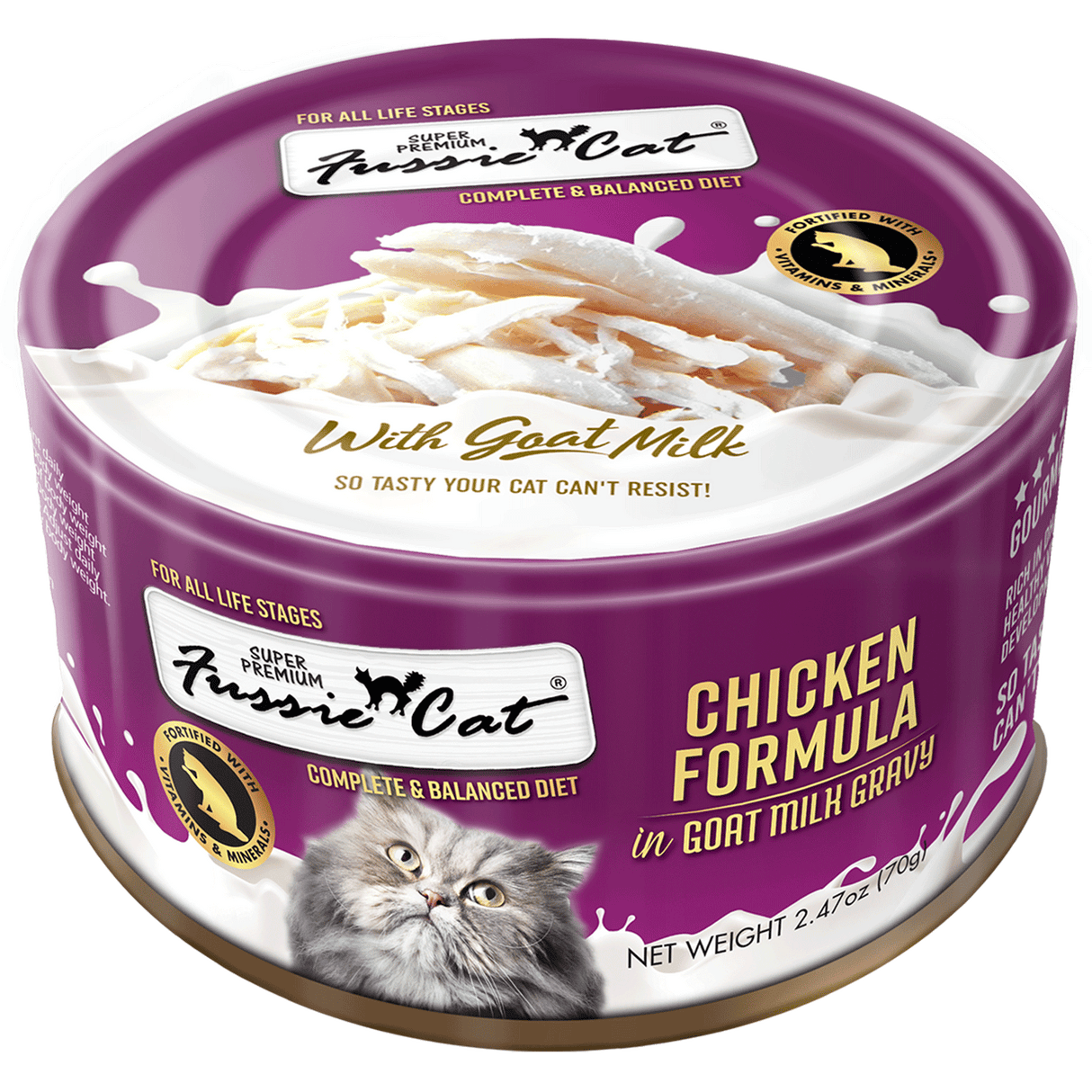 Fussie Cat Chicken Formula in Goat Milk Gravy