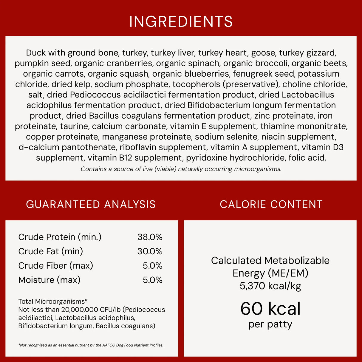 Stella & Chewy's Duck Duck Goose Freeze-Dried Raw Dinner Patties