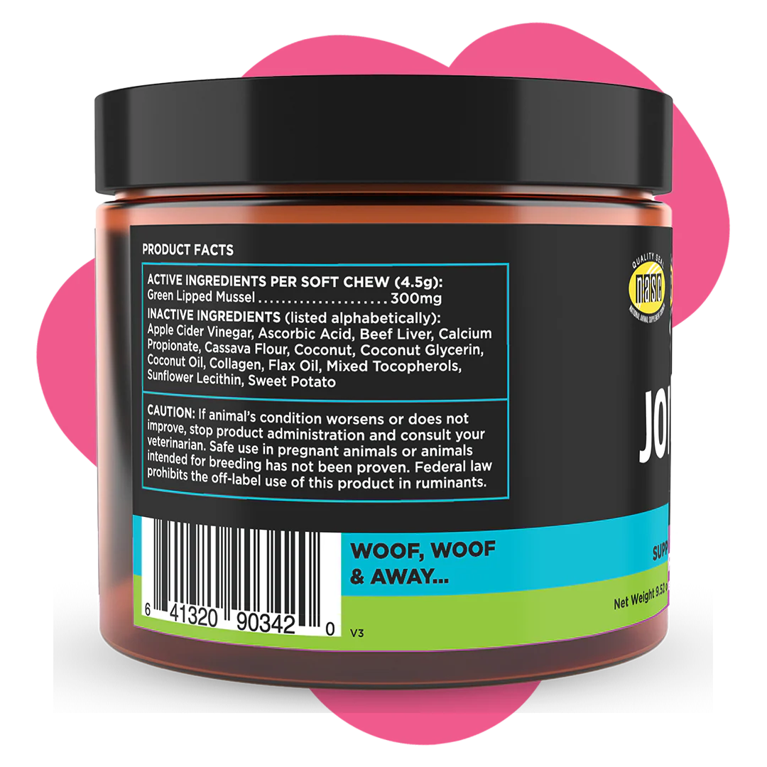 Super Snouts Joint Power Soft Chews for Dogs & Cats - 60 Ct