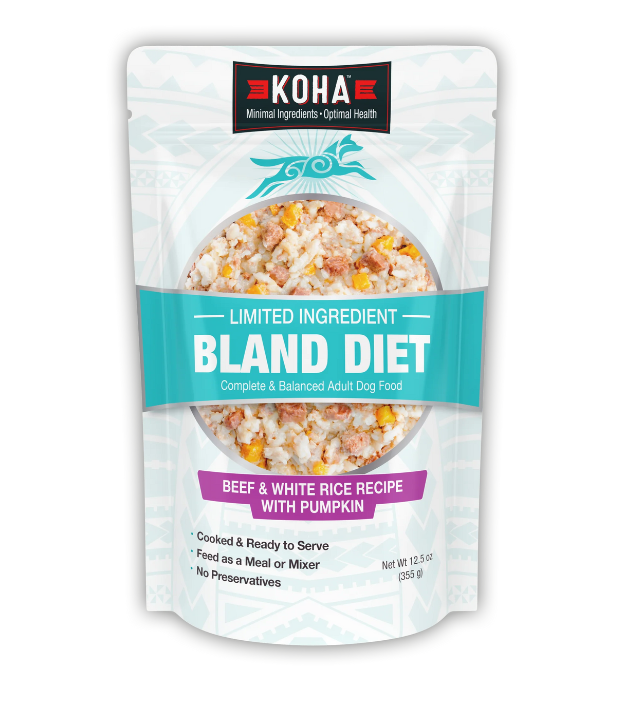 KOHA Wet Bland Diet Beef & White Rice Recipe for Dogs