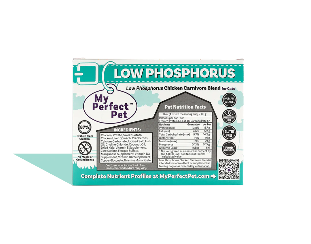 My Perfect Pet Low Phosphorus Chicken Carnivore Blend for Cats 3LB