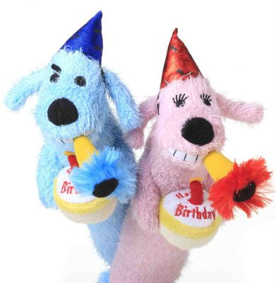 MULTIPET Birthday Loofa Dog 12" Dog Toy