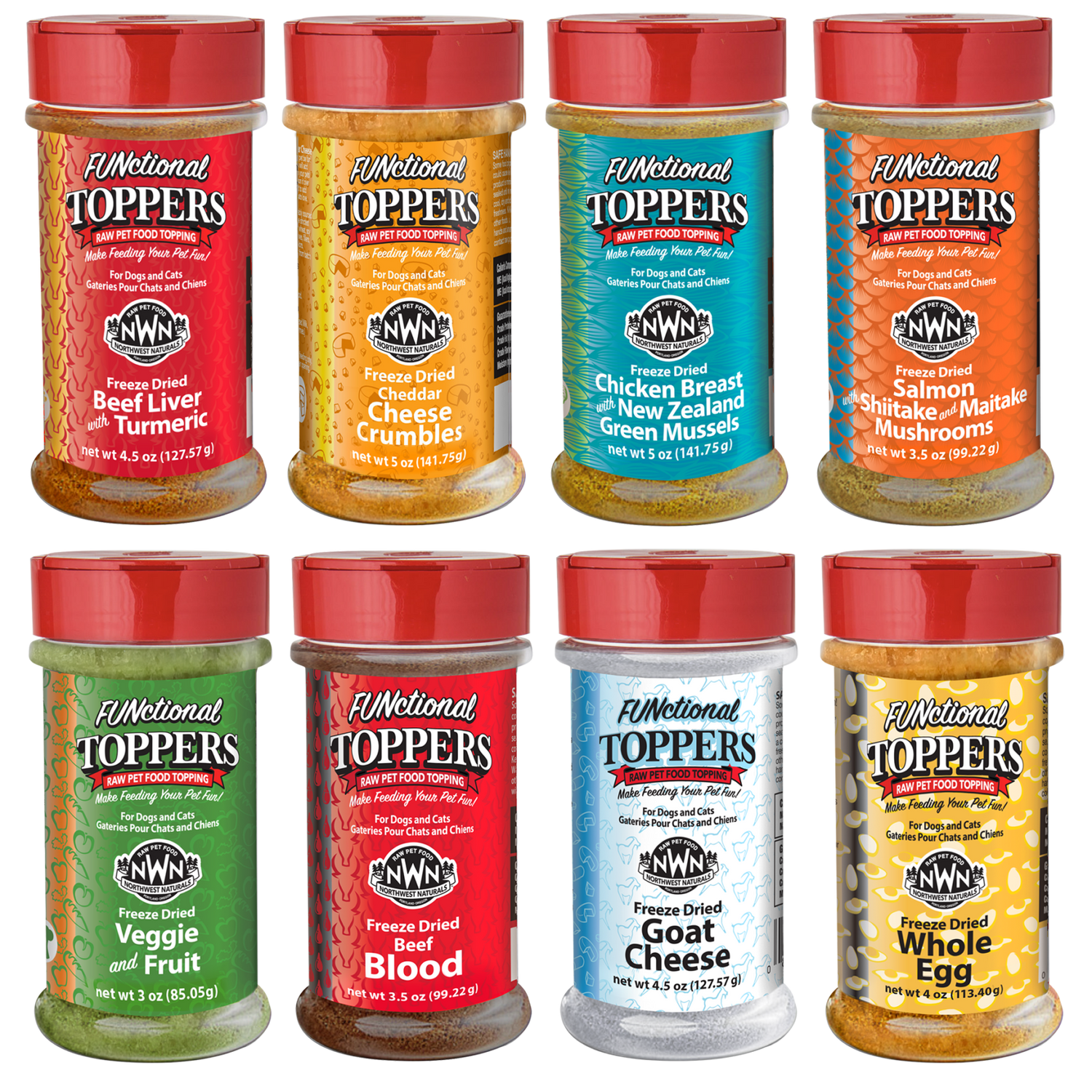 Northwest Naturals Functional Freeze-Dried Dog & Cat Food Toppers