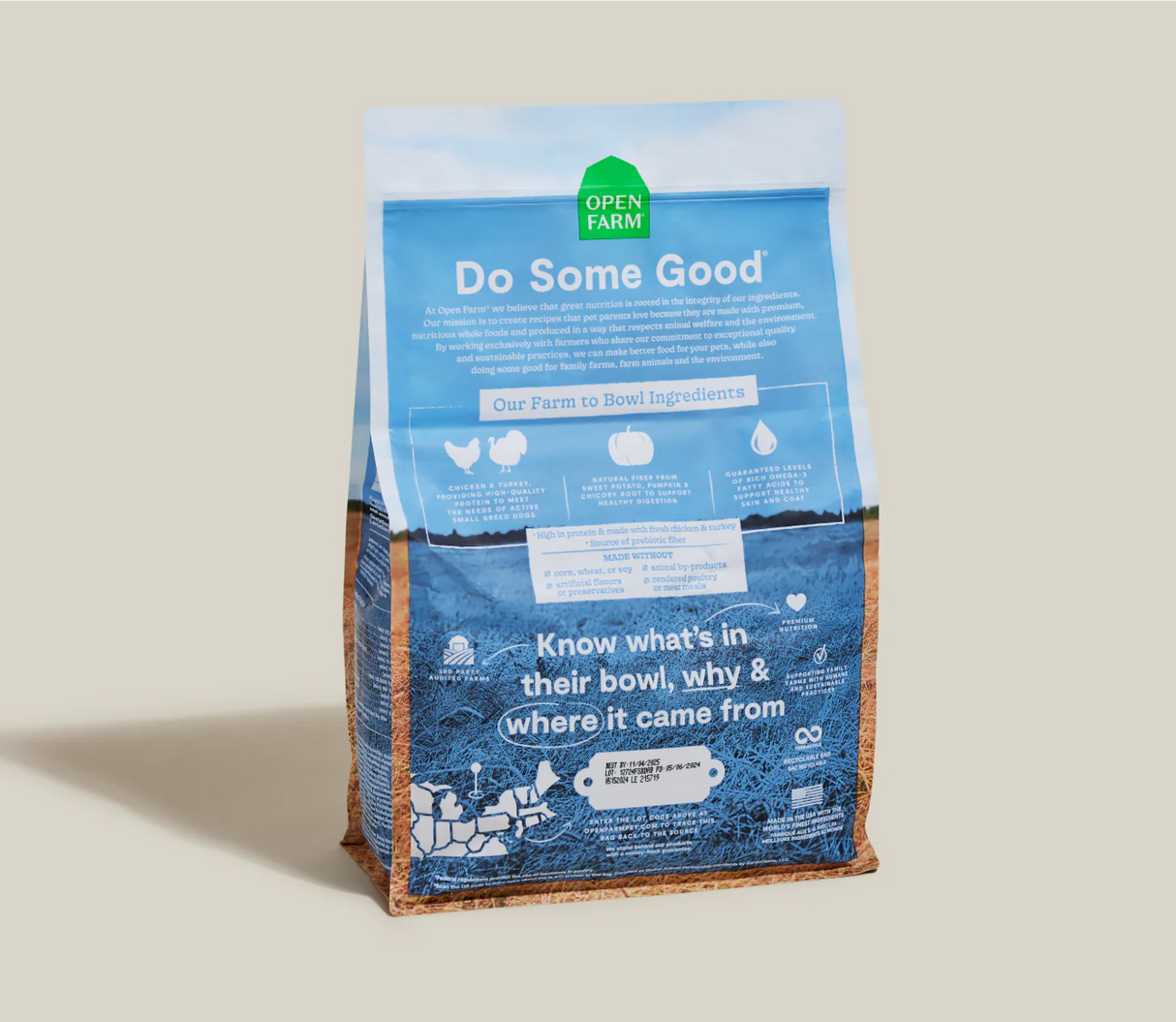 OPEN FARM Small Breed Ancient Grains Dog Kibble