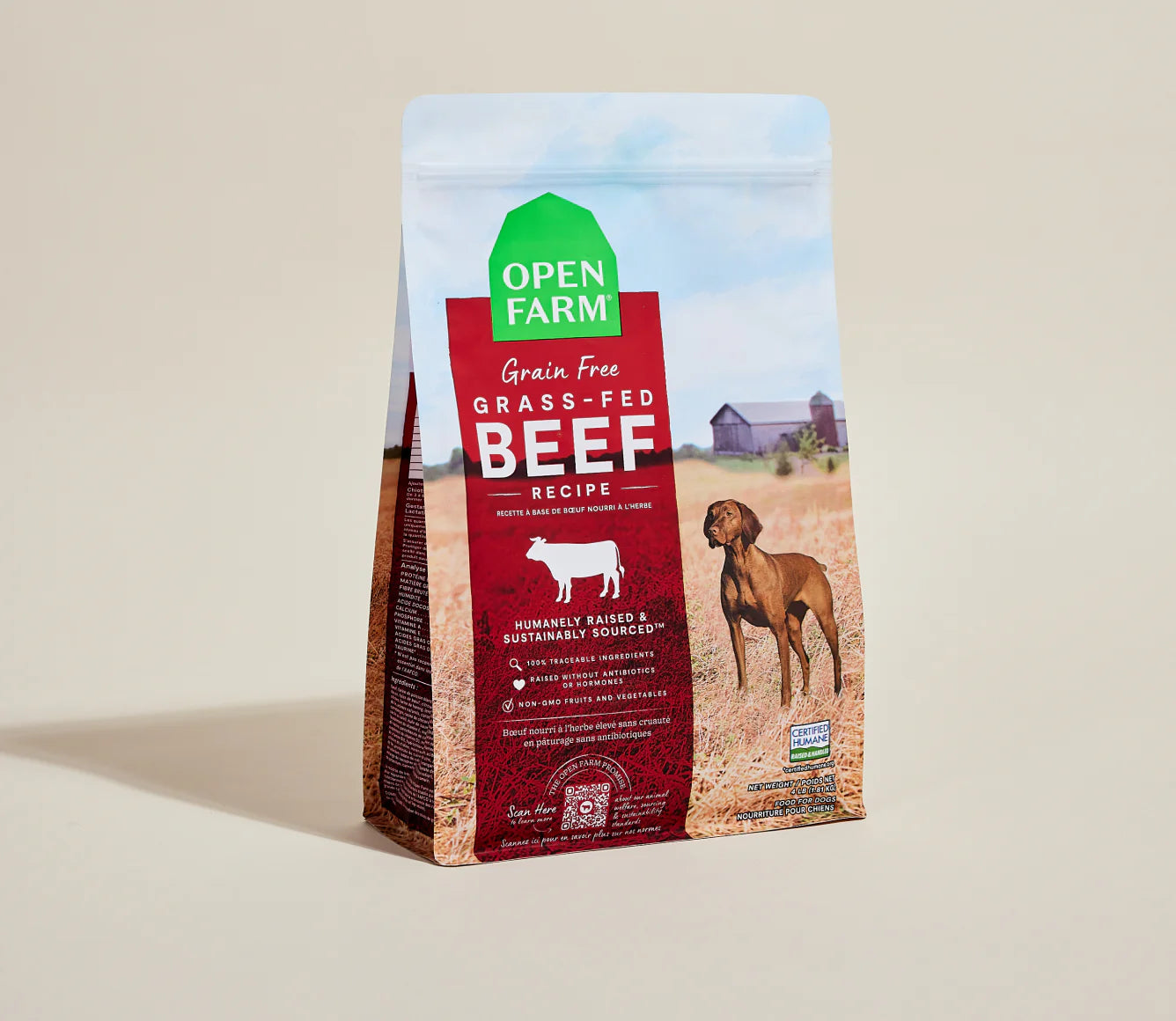 OPEN FARM Grass-Fed Beef Grain-Free Dog Kibble