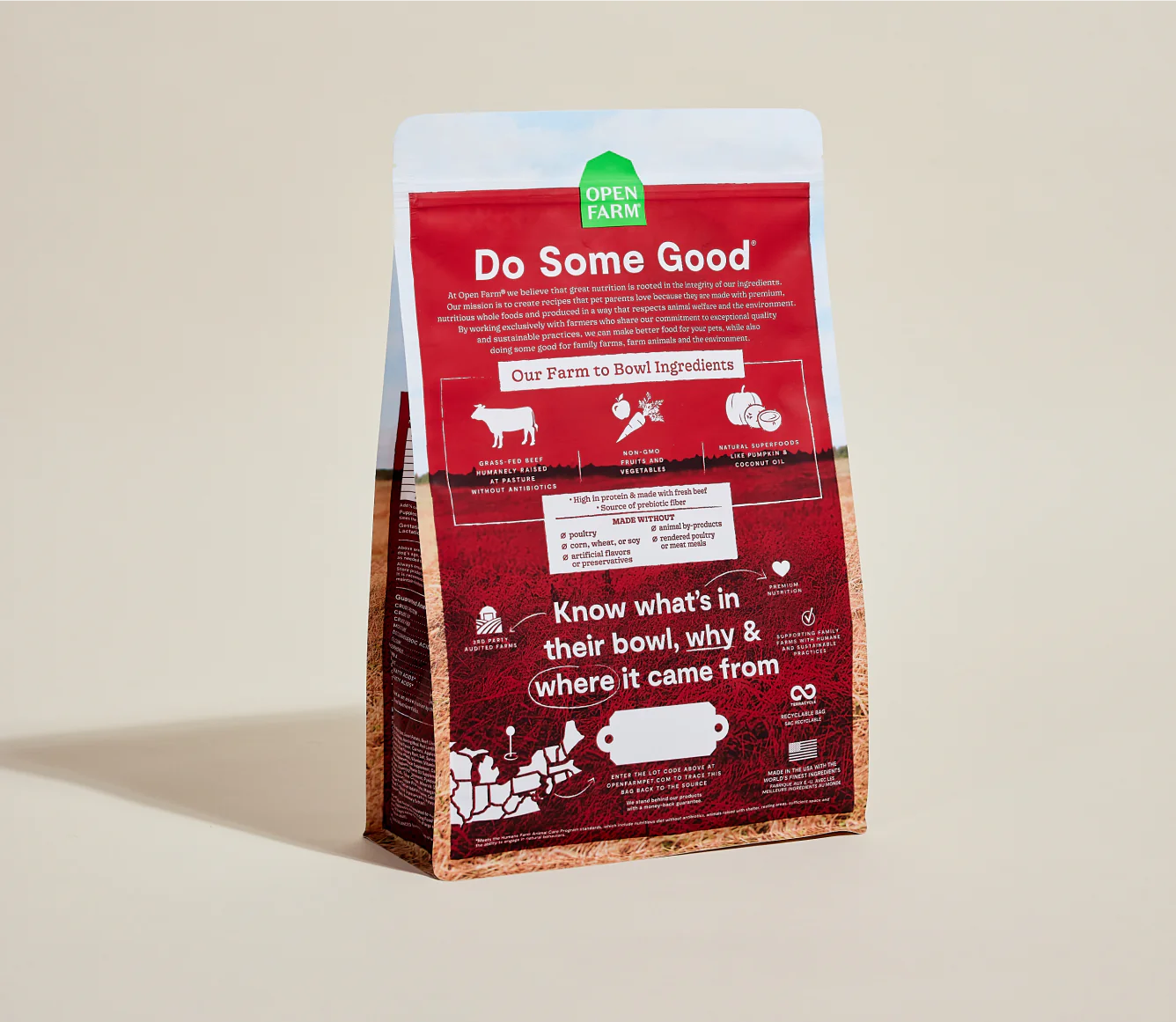 OPEN FARM Grass-Fed Beef Grain-Free Dog Kibble