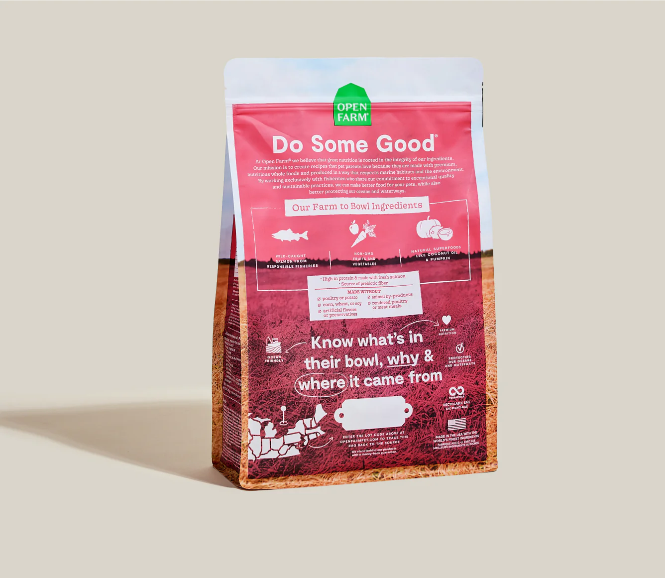 OPEN FARM Wild-Caught Salmon Grain-Free Dog Kibble