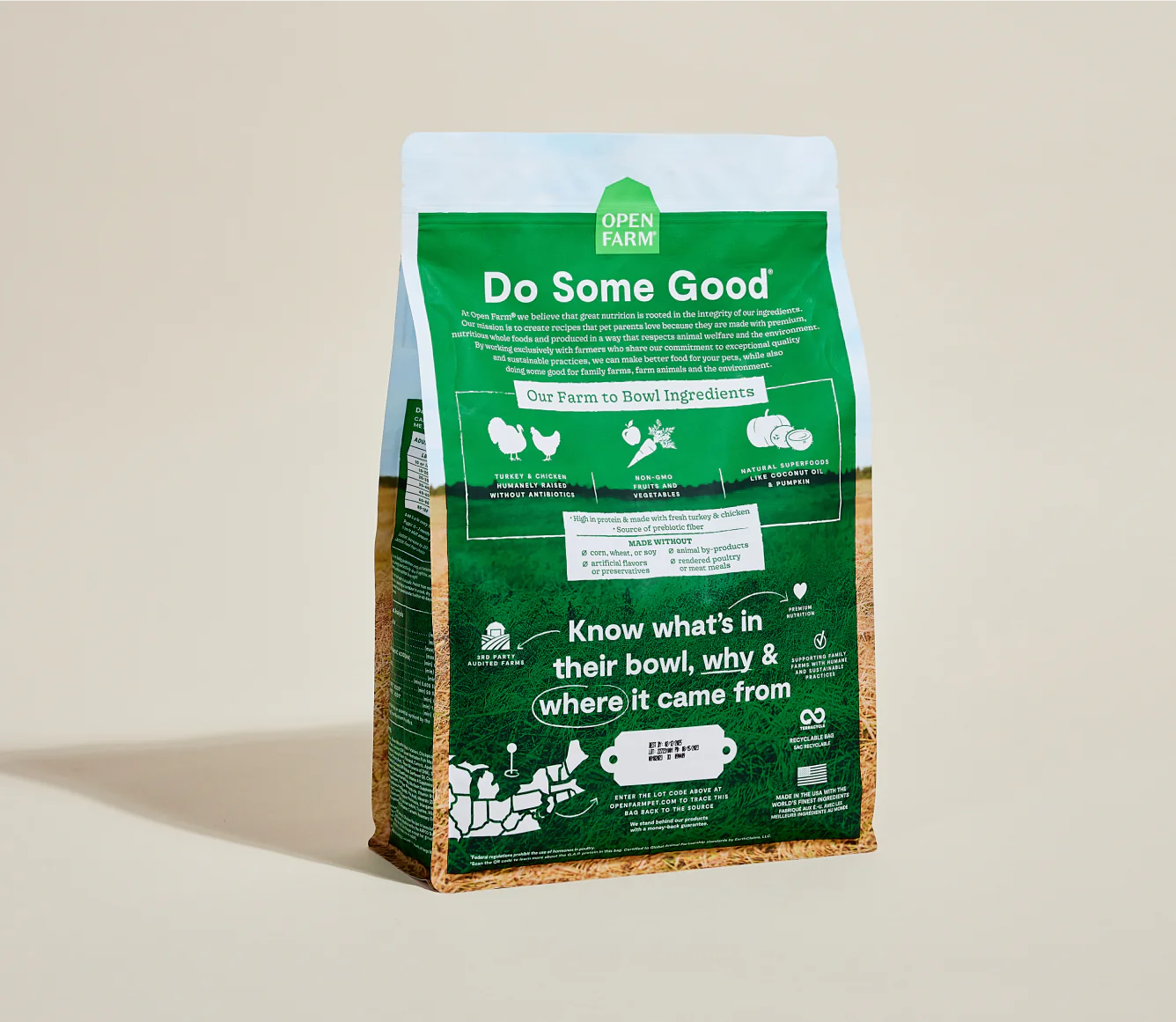 OPEN FARM Homestead Turkey & Chicken Grain-Free Dog Kibble