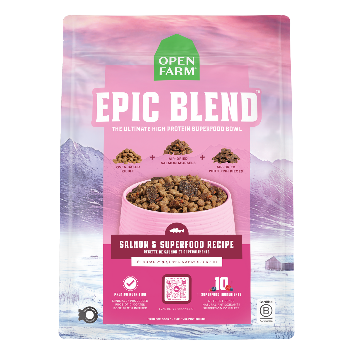 OPEN FARM Epic Blend Salmon & Superfood Dry Dog Food