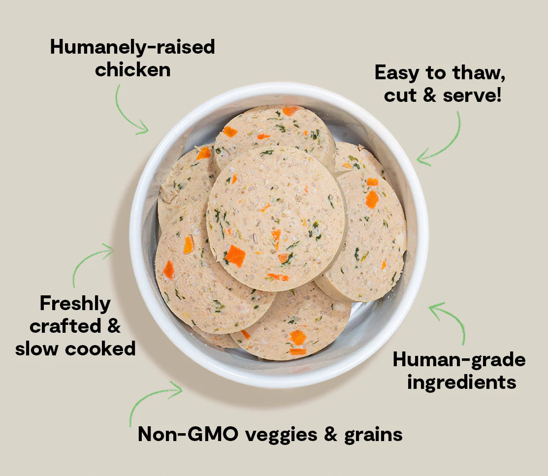 OPEN FARM Goodbowl Harvest Chicken Freshly Crafted Roll for Dogs 28oz