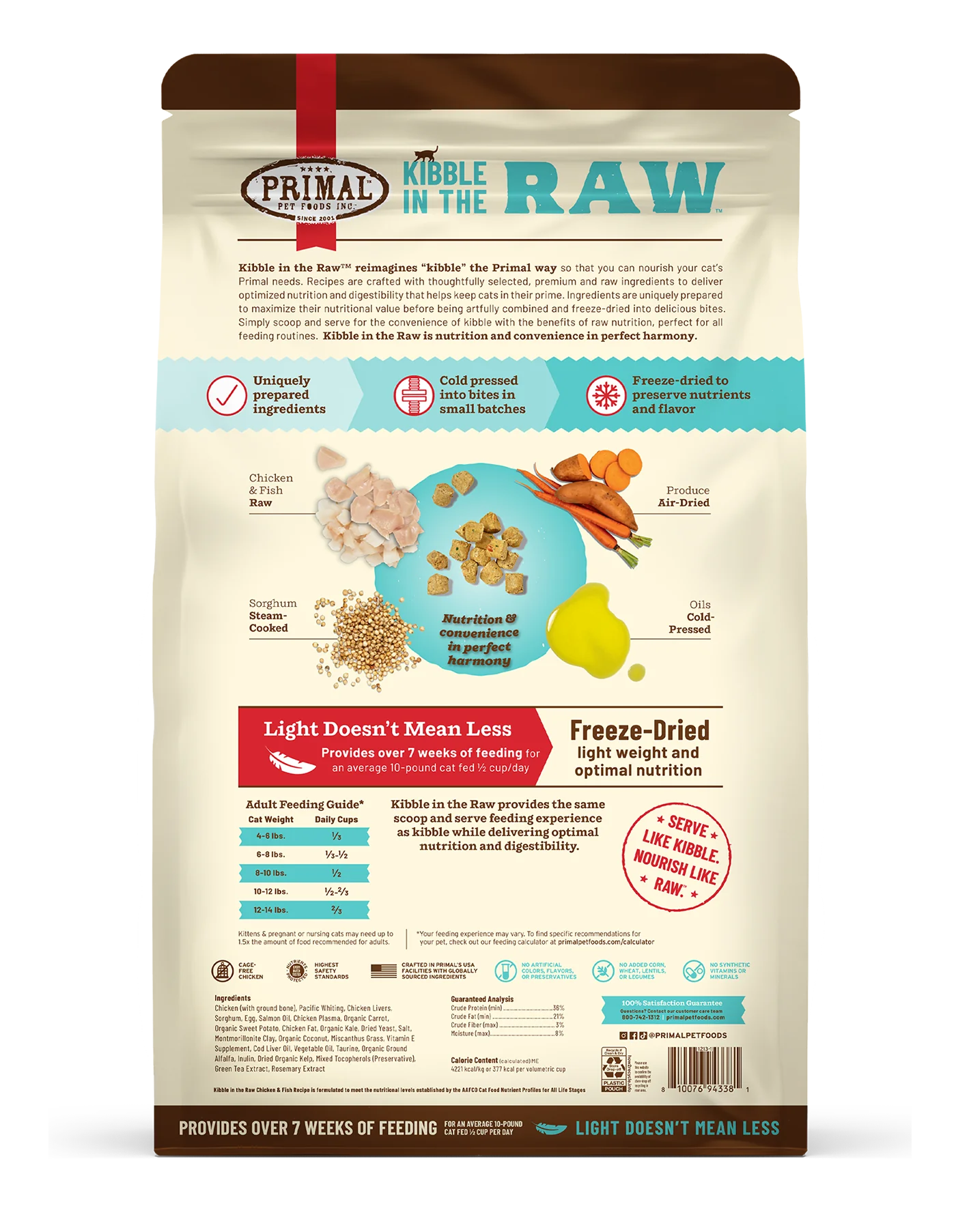 Primal Kibble in the Raw Chicken & Fish Recipe Cat Food