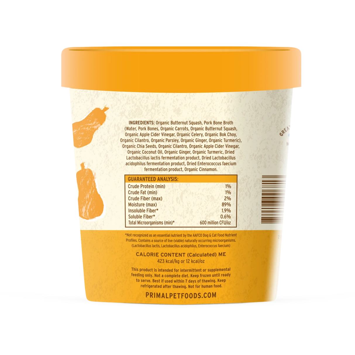 Primal Fresh Toppers for Cat & Dog Food Awesome Squash Recipe 16OZ