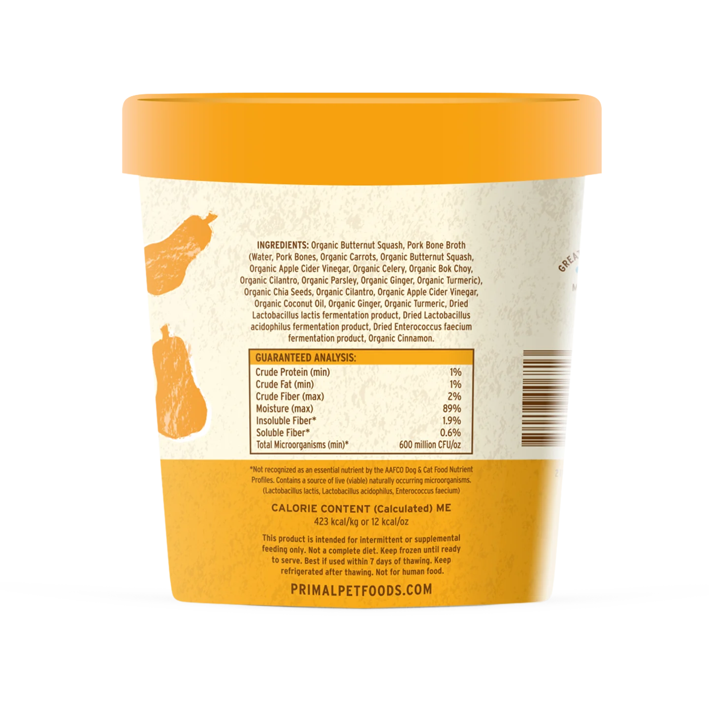 Primal Fresh Toppers for Cat & Dog Food Awesome Squash Recipe 16OZ