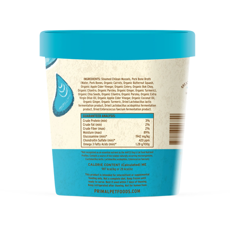 Primal Fresh Toppers for Cat & Dog Food Omega Mussels Recipe 16OZ