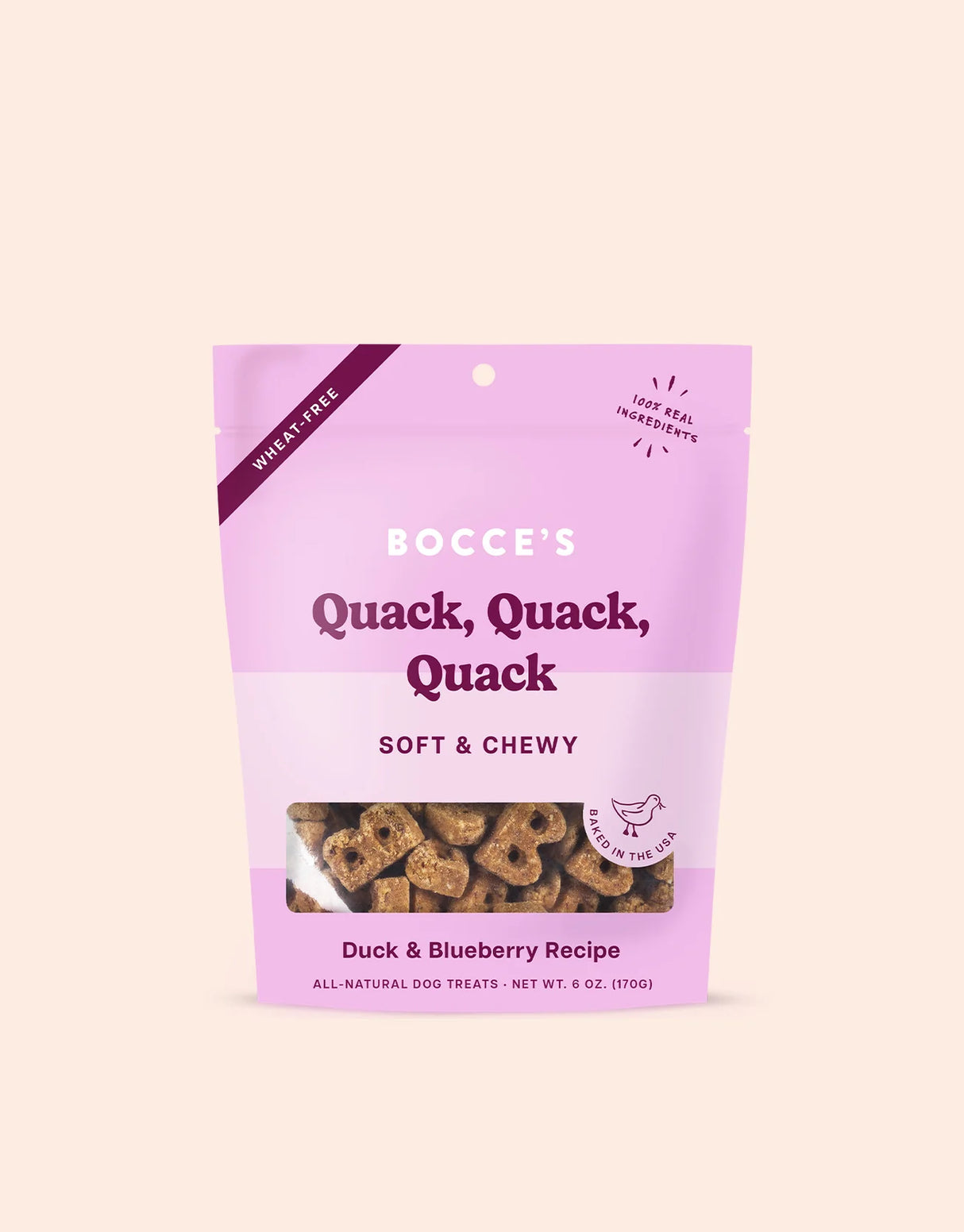 Bocce's Quack, Quack, Quack Soft & Chewy Treats