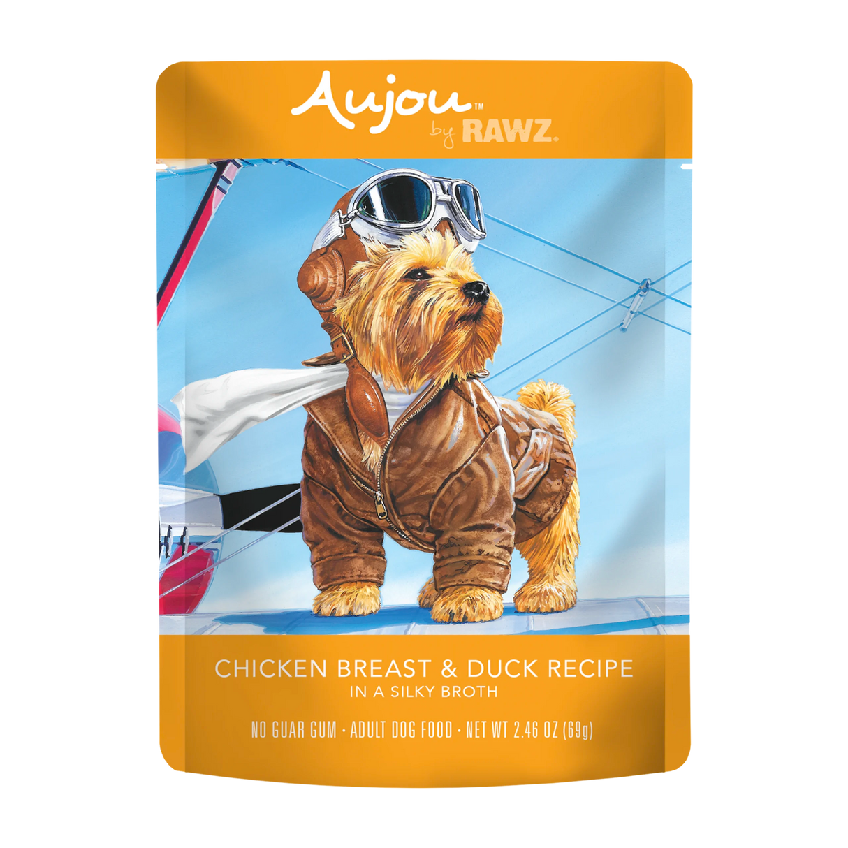 RAWZ Aujou Chicken Breast & Duck Recipe Dog Food 2.5OZ