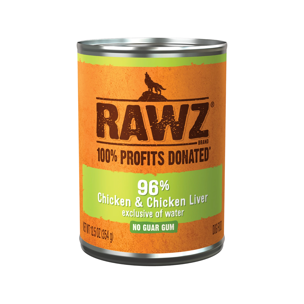 RAWZ 96% Chicken & Chicken Liver Recipe Dog Food 12OZ