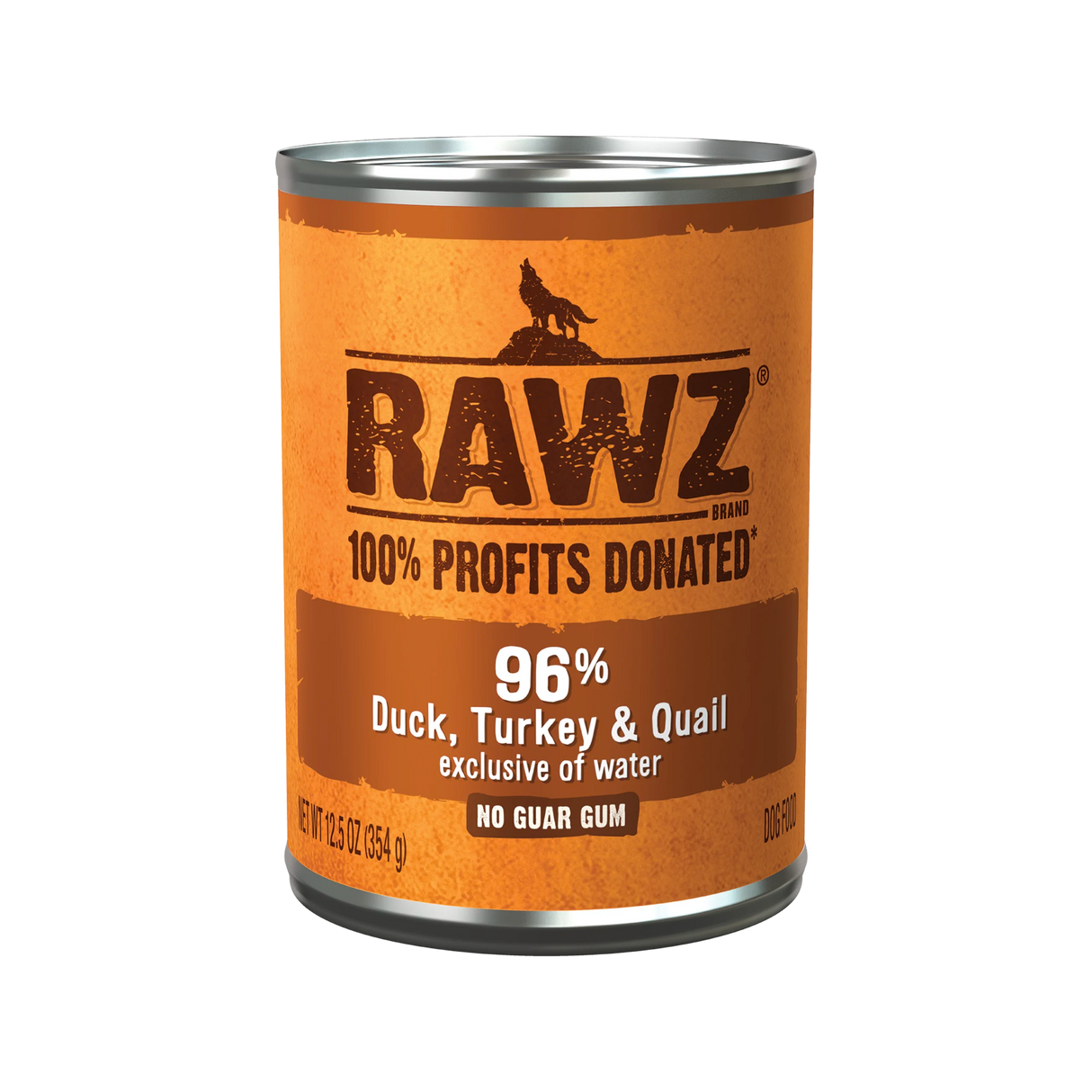 RAWZ 96% Duck, Turkey & Quail Recipe Dog Food 12OZ