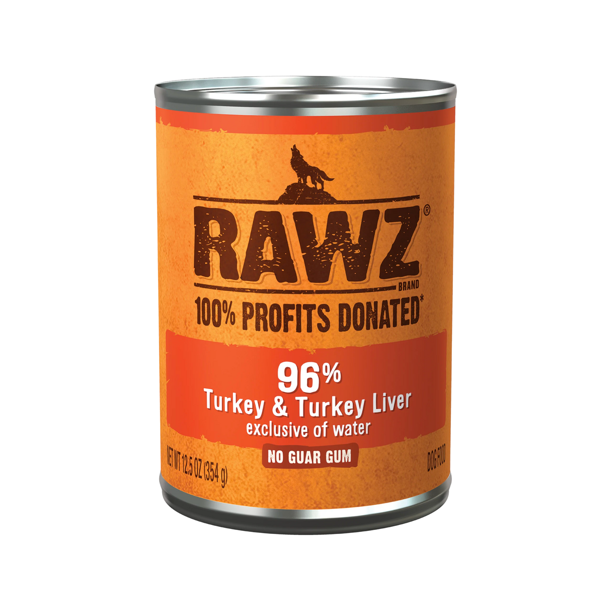 RAWZ 96% Turkey & Turkey Liver Recipe Dog Food 12OZ