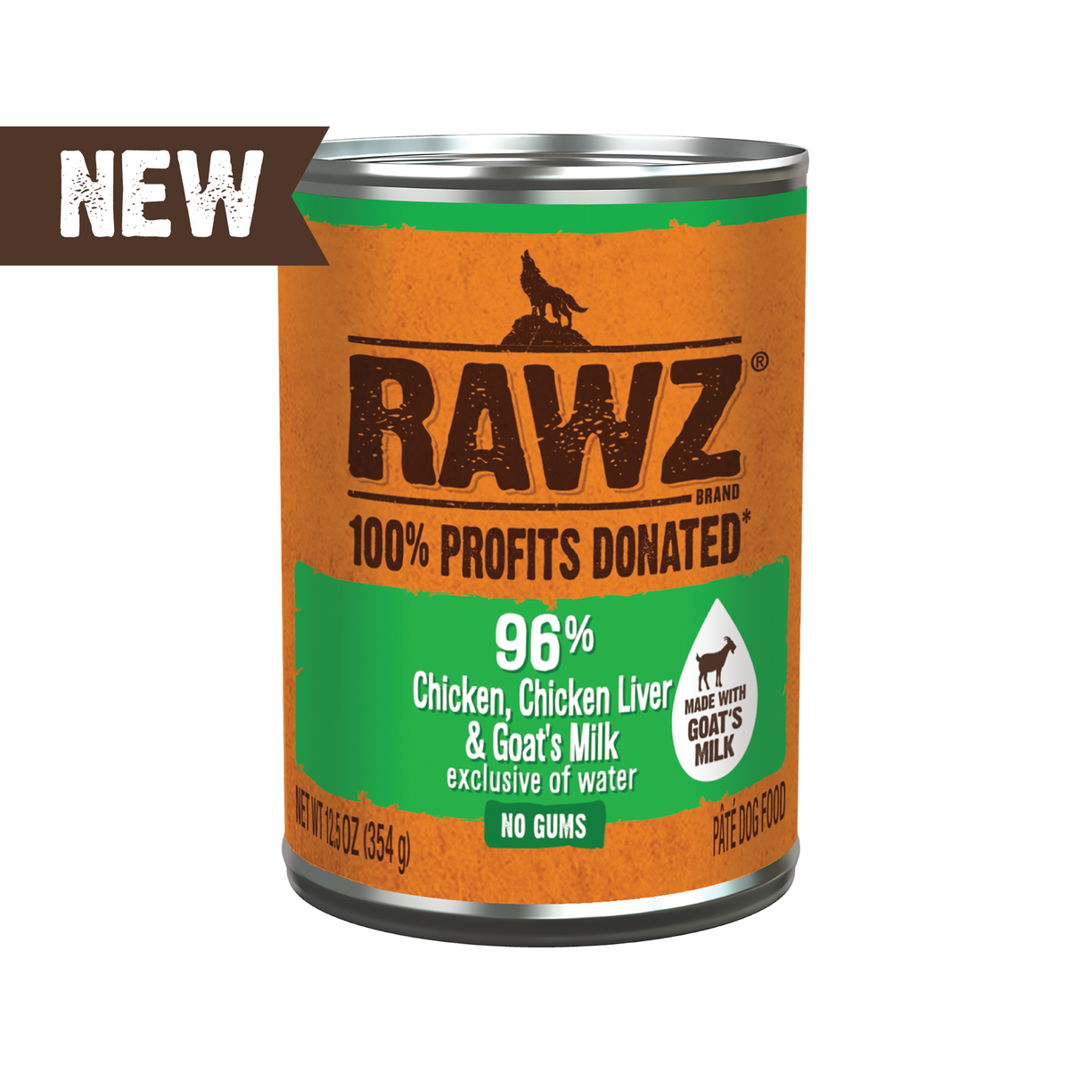 RAWZ With Goat's Milk 96% Chicken & Chicken Liver Dog Food