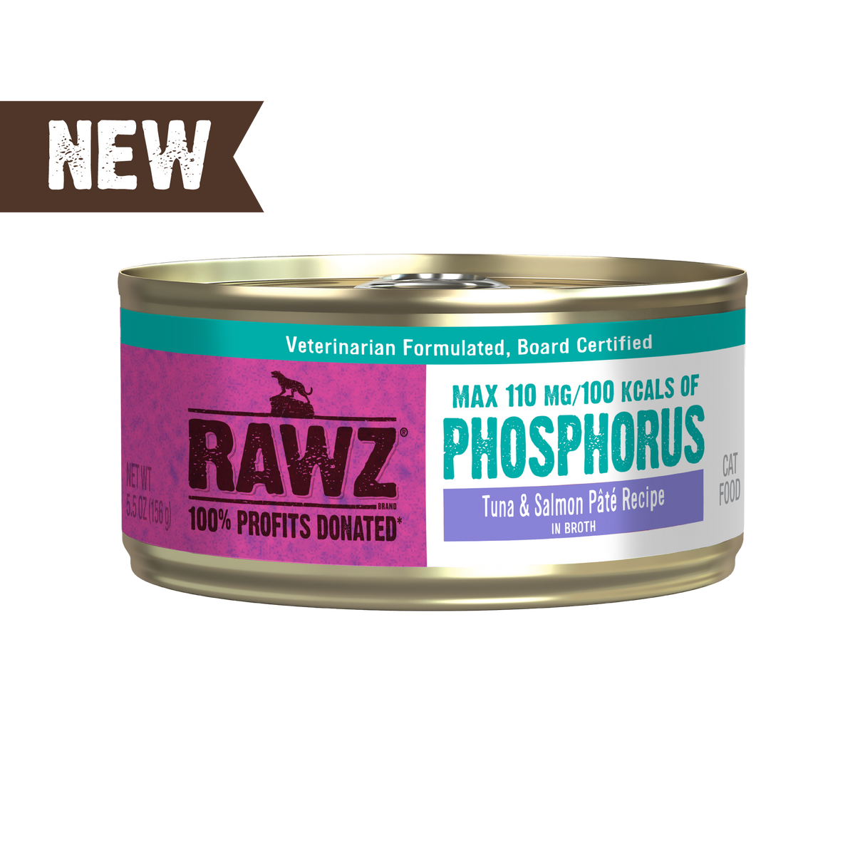 RAWZ Lower Phosphorus Tuna & Salmon Canned Cat Food