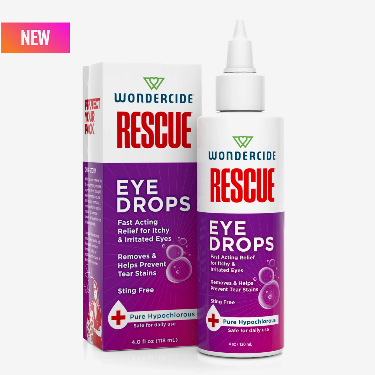 Wondercide Rescue Eye Drops for Dogs & Cats
