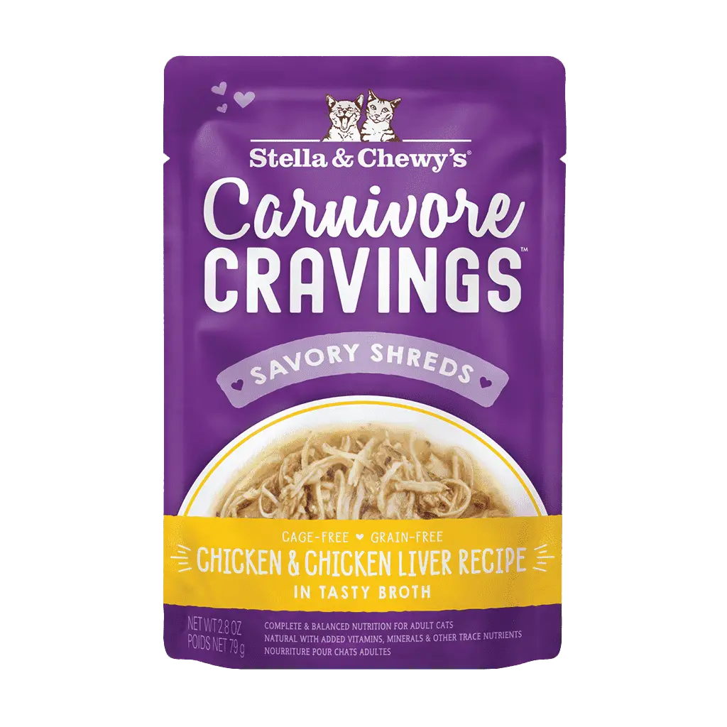 Stella & Chewy's Carnivore Cravings Shreds Pouches 2.8OZ