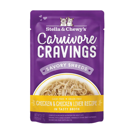 Stella & Chewy's Carnivore Cravings Shreds Pouches 2.8OZ