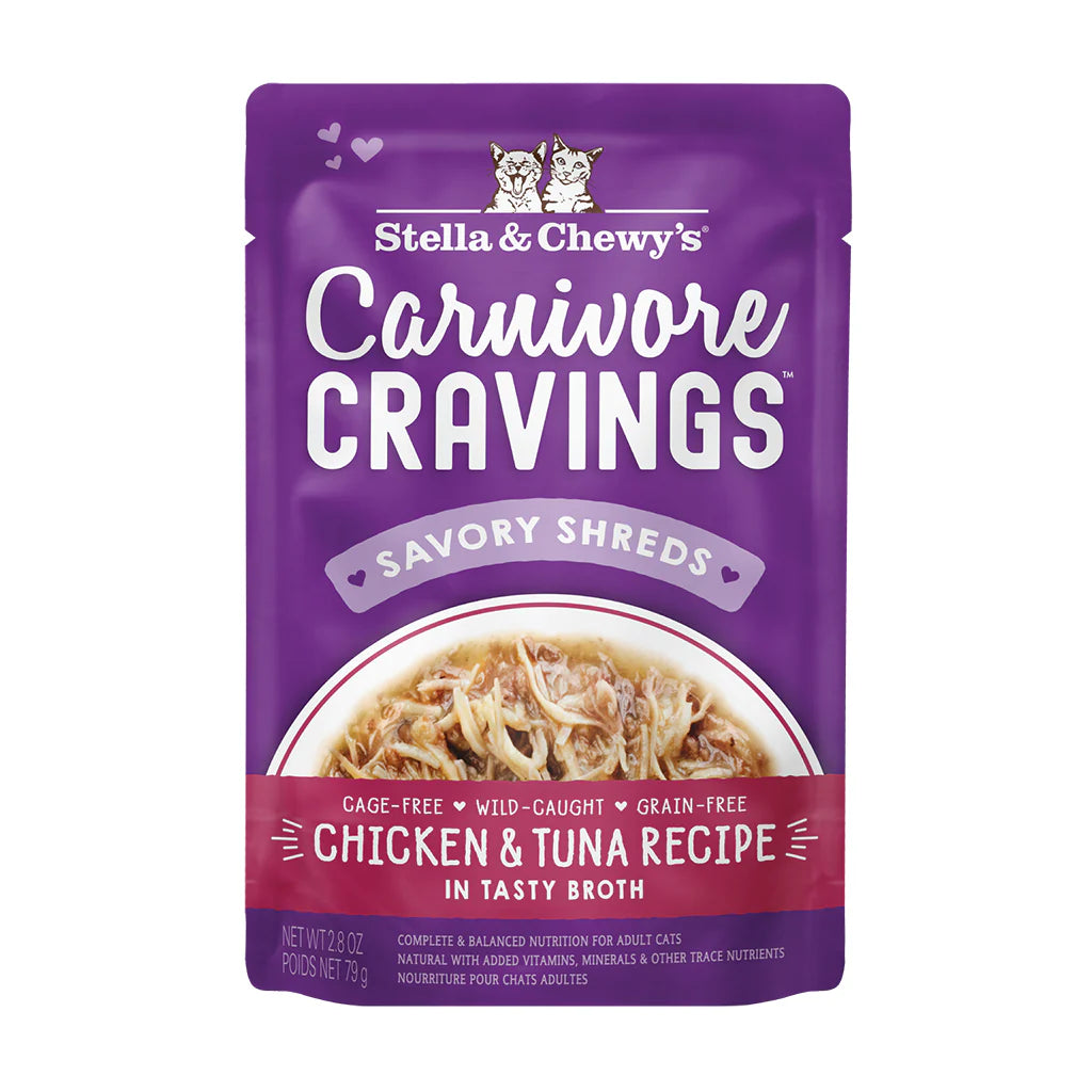Stella & Chewy's Carnivore Cravings Shreds Pouches 2.8OZ