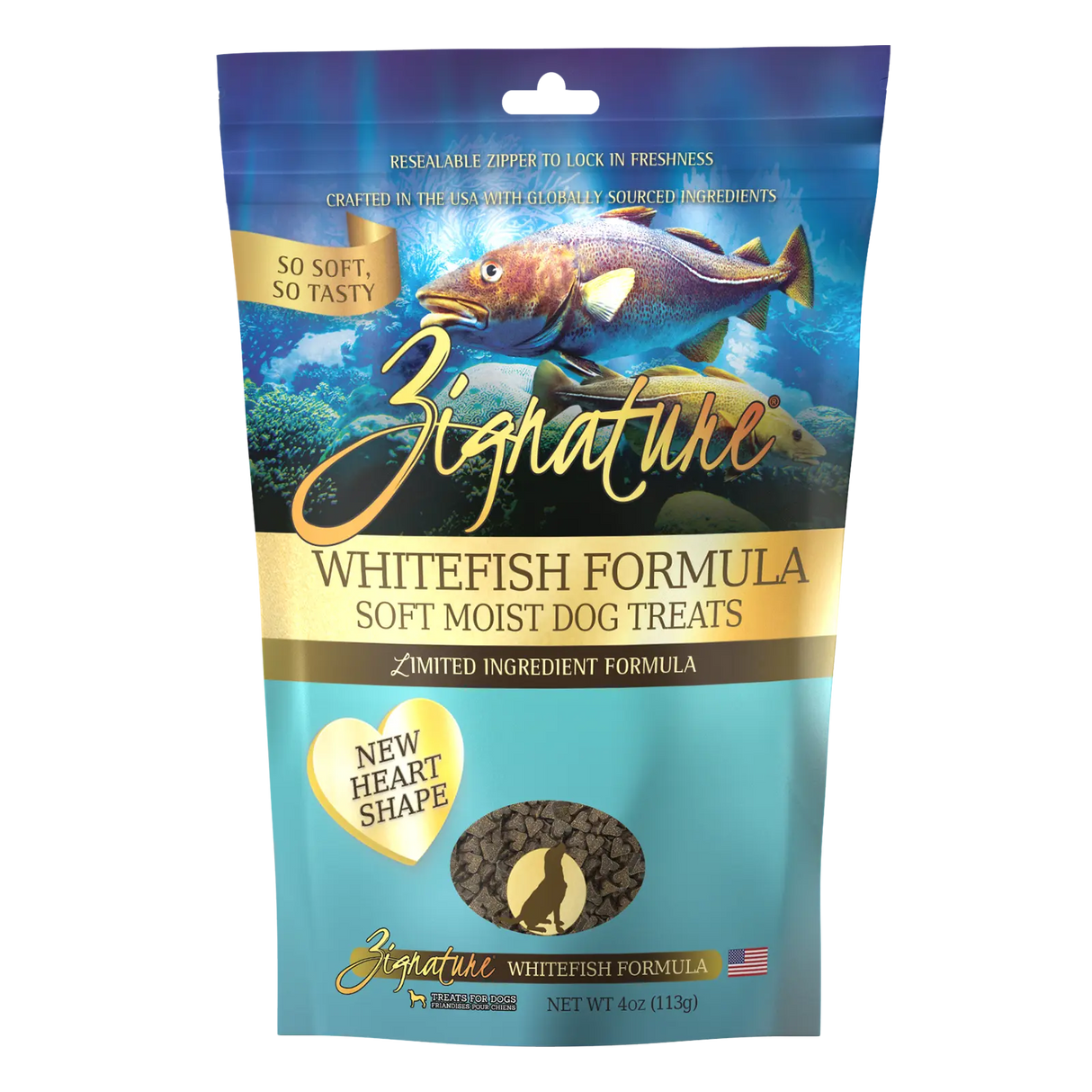 Zignature Soft Moist Treats for Dogs 4OZ