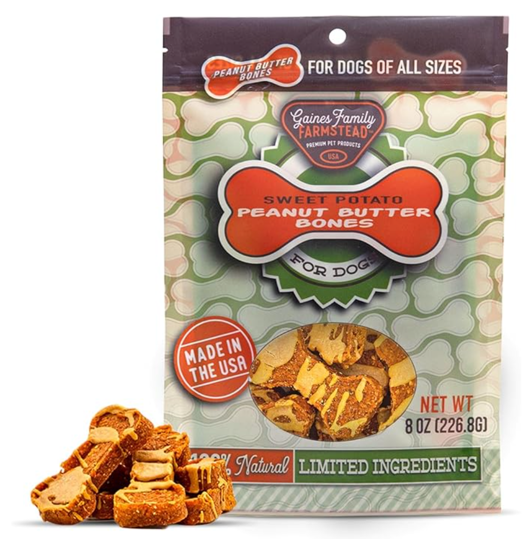 Gaines Family Farmstead Peanut Butter Sweet Potato Bones