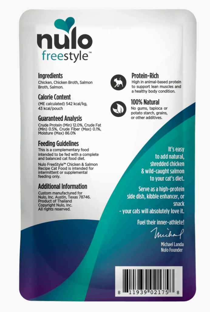 Nulo FreeStyle Chicken & Salmon In Broth Recipe 2.8OZ