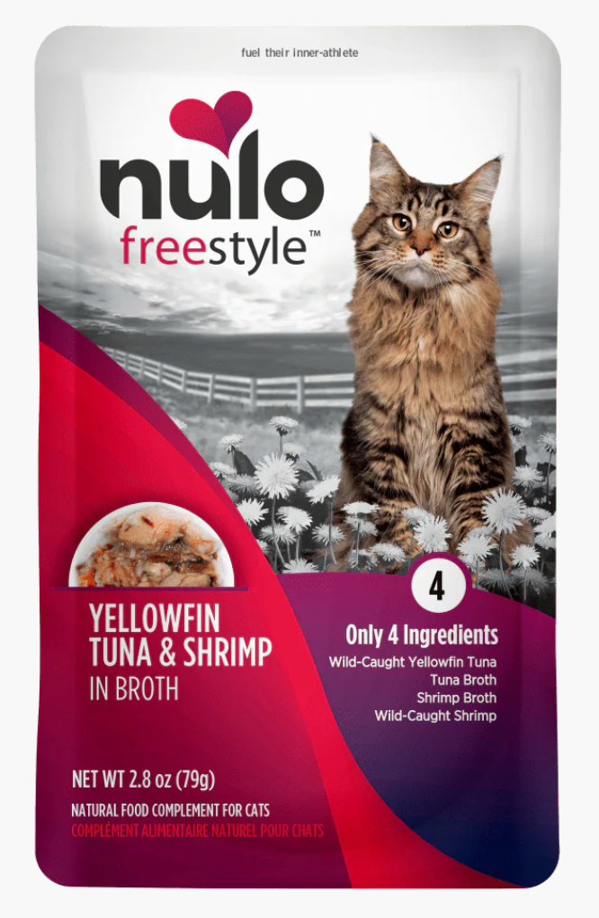 Nulo FreeStyle Yellowfin Tuna & Shrimp In Broth Recipe 2.8OZ