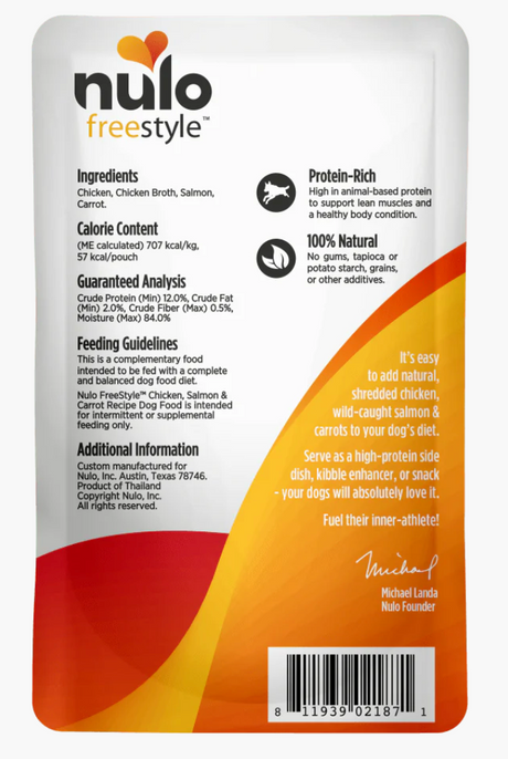 Nulo FreeStyle Chicken, Salmon & Carrot In Broth Recipe 3OZ