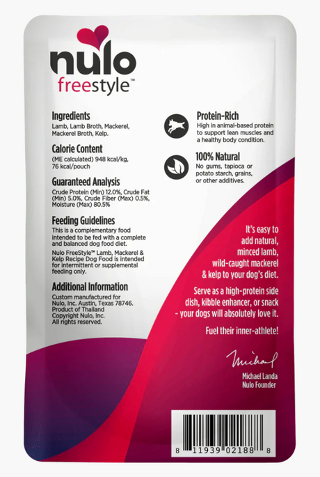 Nulo FreeStyle Lamb, Mackerel & Kelp In Broth Recipe 3OZ