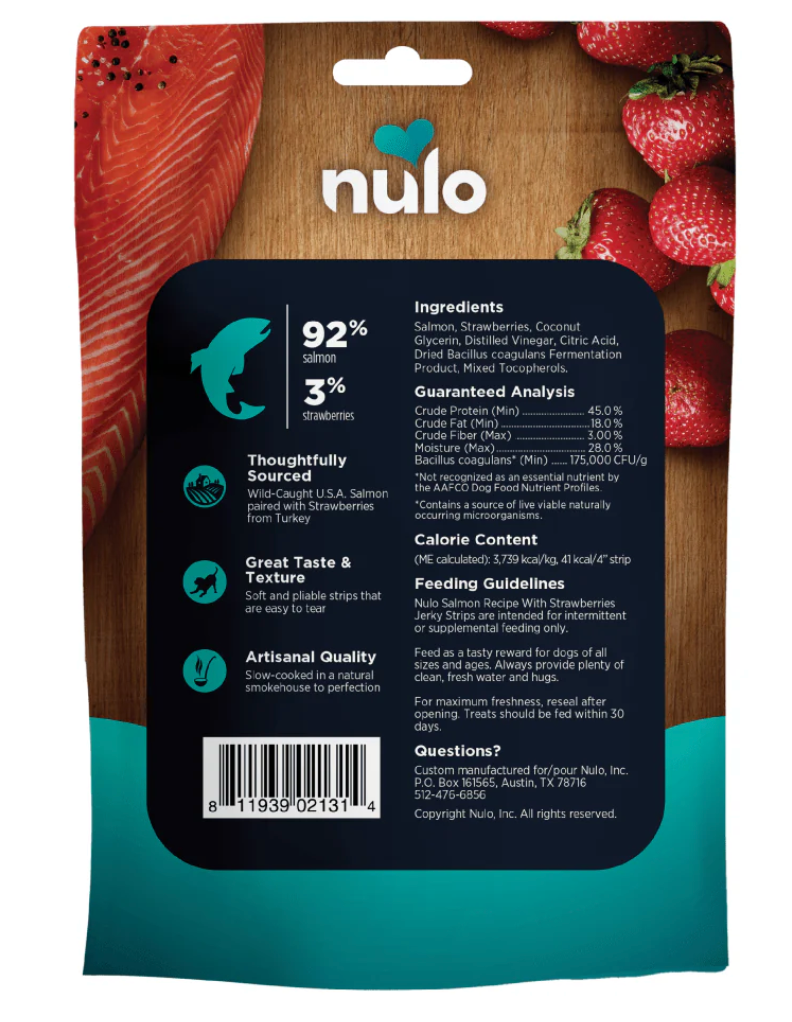 Nulo Jerky Strips Salmon With Strawberries Recipe